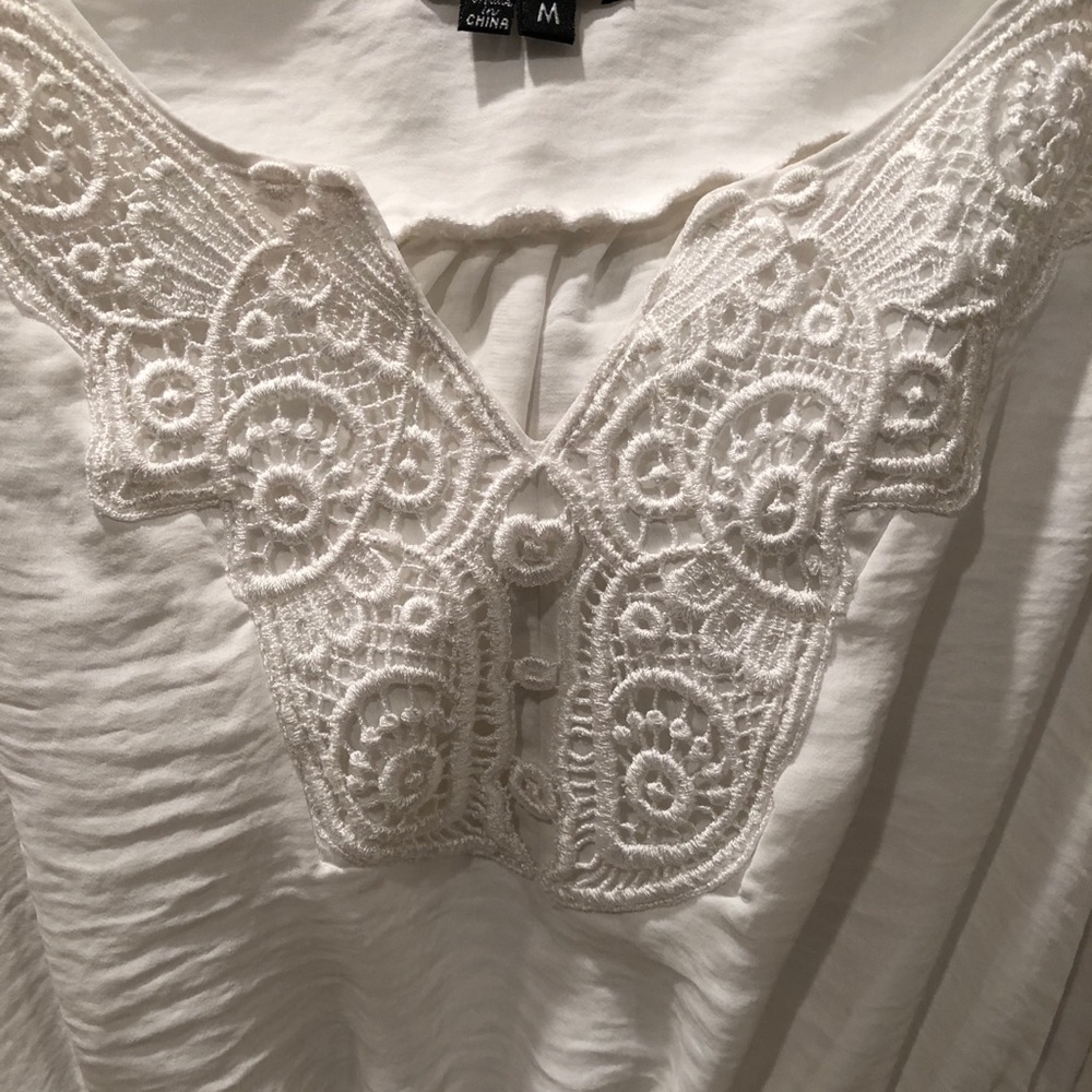 Bebe White Dress shirt - Picture 3 of 4
